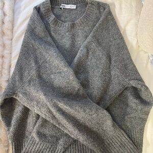 Zara Charcoal Knit Pullover